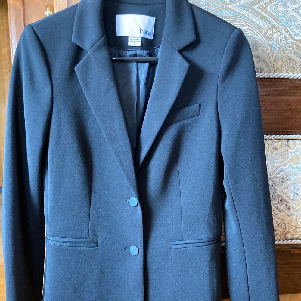 Women’s Bar III suit jacket in black Size 2